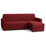 Copridivano con penisola Zuccissime, tinta unita, 2-3-4 Posti Con Penisola Destra E Sinistra, Made in Italy,