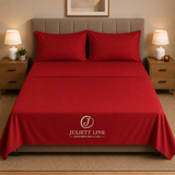 Completo Letto Matrimoniale 100% Cotone MADD home tinta unita lenzuola federe Made in Italy 0100