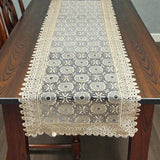 Runner striscia in macramè, MARGHERITE, Berenice ,40X140cm, Made in Italy