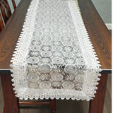Runner striscia in macramè, MARGHERITE, Berenice ,40X140cm, Made in Italy