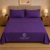 Completo Letto Matrimoniale 100% Cotone MADD home tinta unita lenzuola federe Made in Italy 0100