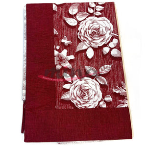 Runner striscia o tovaglietta da tavolo CLARA cotone 40cmX140cm cucina tavola Made in Italy 0226