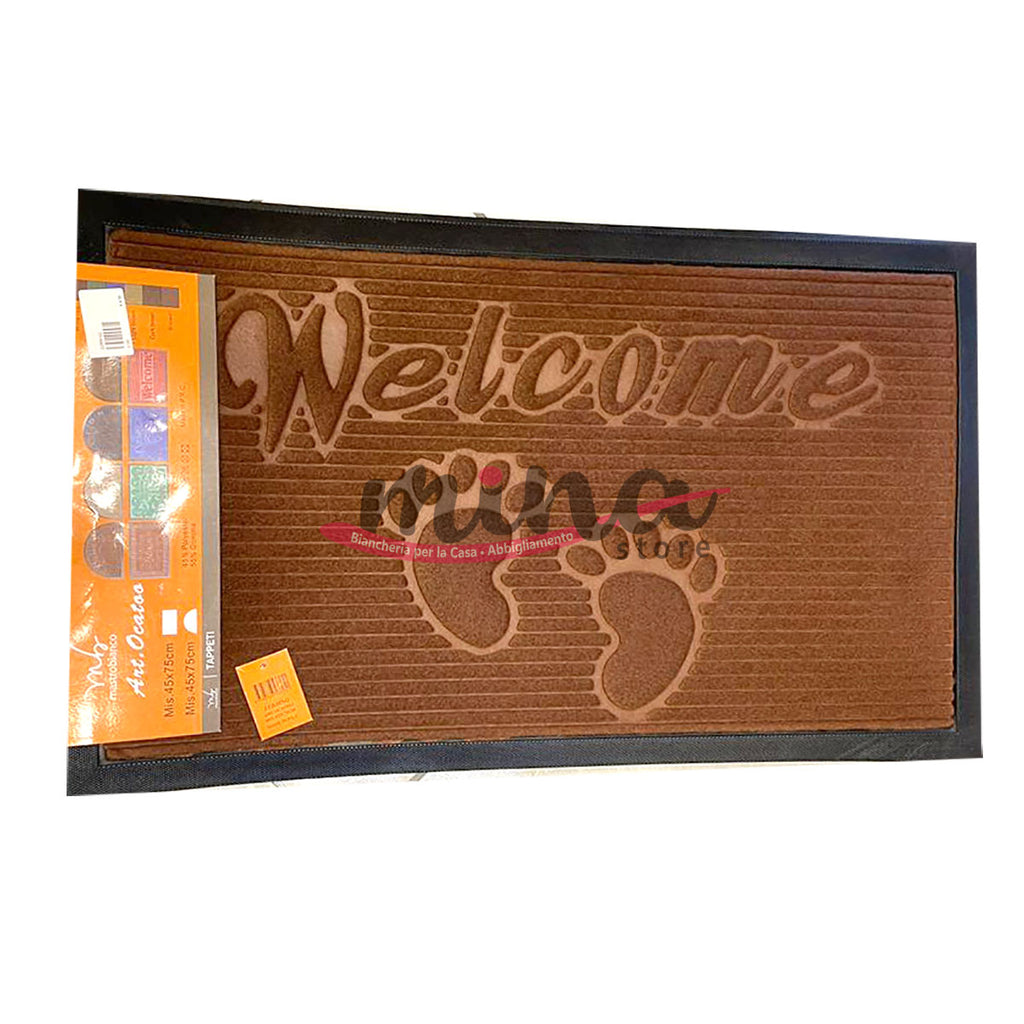 Zerbino Lavabile Antiscivolo Serdim Rugs – Tappetino Assorbente Per Interni/Esterni, 100% Polipropilene, Resistente E Idrorepellente (Beige, 40x60 Cm)