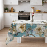 Tovaglia x6 o x12 DESIRE - fantasia fiori Marta Marzotto, Made in Italy vari colori