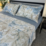 Lit simple complet et lit double 1609 09 My Princess Grey Eyes "Ferragni" Impression numérique 3D Marta Marzotto + 2 taies d'oreiller fabriquées en Italie