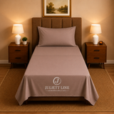 Completo Letto Singolo, MADD home tinta unita lenzuola federe Made in Italy