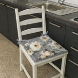 Confezione 6 Cuscini per Sedia DESIRE Marta Marzotto con laccetti 4 punti, imbottiti, copri sedia cucina coordinato