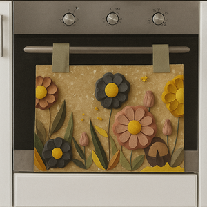 COPRIFORNO imbottito fantasia SUNFLOWERS cucina coprifornelli, Marta Marzotto, Made in Italy vari colori