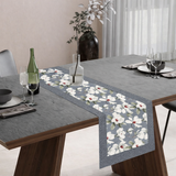 Runner striscia o tovaglietta da tavolo IRIS cotone 40cmX140cm cucina tavola Made in Italy