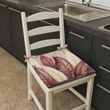 Confezione 6 Cuscini per Sedia ELENOIRE Marta Marzotto con laccetti 4 punti, imbottiti, copri sedia cucina coordinato