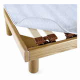 Couverture de matelas en éponge blanche simple et double maître avec des coins maxi avec des bandes élastiques