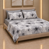 Set Completo Letto Matrimoniale con 4 federe - PAPAVERO - in COTONE ART. MEDUSA stampa digitale 3D Juliet's Line Made in Italy