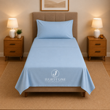 Completo Letto Singolo, MADD home tinta unita lenzuola federe Made in Italy