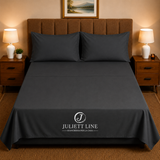 Completo Letto Matrimoniale 100% Cotone MADD home tinta unita lenzuola federe Made in Italy 0100