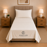 Completo Letto Singolo, MADD home tinta unita lenzuola federe Made in Italy