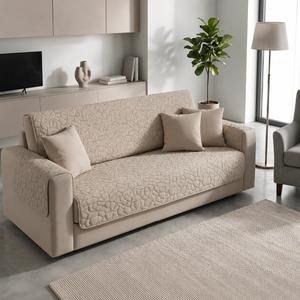 Copridivano Evolution Marta Marzotto 2 posti double face termosaldato, doppio colore trapuntato 0147/0563/0579