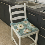 Confezione 6 Cuscini per Sedia DESIRE Marta Marzotto con laccetti 4 punti, imbottiti, copri sedia cucina coordinato