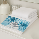 Set Asciugamani NATURAL Viso con balza digitale + Ospite tinta unita in Spugna, Marta Marzotto  varie colorazioni - Made in Italy