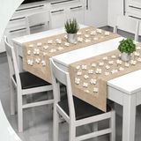 Runner striscia o tovaglietta da tavolo FORTUNA cotone 40cmX140cm cucina tavola Made in Italy