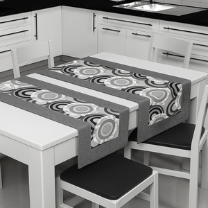 Runner striscia o tovaglietta da tavolo NOEMI cotone 40cmX140cm cucina tavola Made in Italy, 1442