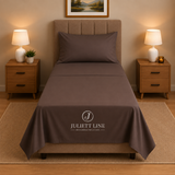 Completo Letto Singolo, MADD home tinta unita lenzuola federe Made in Italy