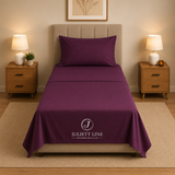 Completo Letto Singolo, MADD home tinta unita lenzuola federe Made in Italy