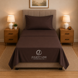 Completo Letto Singolo, MADD home tinta unita lenzuola federe Made in Italy