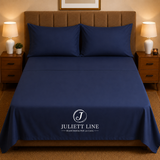 Completo Letto Matrimoniale 100% Cotone MADD home tinta unita lenzuola federe Made in Italy 0100