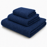SET 3PZ ASCIUGAMANI spugna VELSO Mastro Bianco, 500gr/m, 100% cotone pettinato Made in Italy