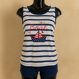 Pyjamas Débardeur et short pur coton You & Me Femme Fabriqué en Italie Diverses couleurs et tailles