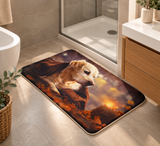 Tappeto Bagno TR 50cm X 80cm morbido 100% poliestere, stampa 3D, stile shabby cuori 0195