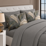 Set Completo Letto Matrimoniale - ARMONIA AMAZZONICA - in POLICOTONE stampa digitale 3D Marta Marzotto + 4 federe Made in Italy