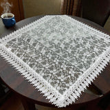 Centro Quadrato in macramè, FIORELLINI, Berenice, 90 x 90cm, merletto,vari colori Made in Italy