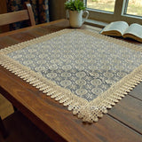 Centro Quadrato in macramè, MARGHERITE, Berenice, 90 x 90cm, merletto,vari colori Made in Italy