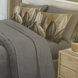 Lit simple complet et lit double 1609 09 My Princess Grey Eyes "Ferragni" Impression numérique 3D Marta Marzotto + 2 taies d'oreiller fabriquées en Italie