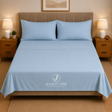 Completo Letto Matrimoniale 100% Cotone MADD home tinta unita lenzuola federe Made in Italy 0100