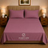 Completo Letto Matrimoniale 100% Cotone MADD home tinta unita lenzuola federe Made in Italy 0100