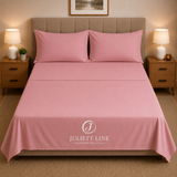 Completo Letto Matrimoniale 100% Cotone MADD home tinta unita lenzuola federe Made in Italy 0100