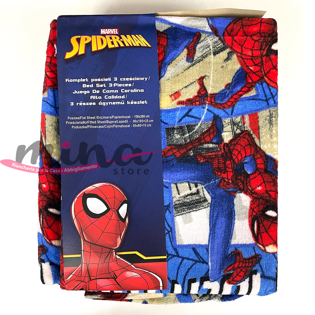 Completo Letto Singolo SPIDERMAN 2 MARVEL DISNEY 100% Cotone 1 federa –  MINA Store