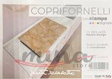 COPRIFORNELLI imbottito fantasia MARBLE DESIGN fornelli forno cucina 50cm X 80cm Made in Italy