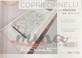 COPRIFORNELLI imbottito fantasia MARBLE DESIGN fornelli forno cucina 50cm X 80cm Made in Italy