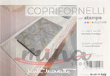 COPRIFORNELLI imbottito fantasia MARBLE DESIGN fornelli forno cucina 50cm X 80cm Made in Italy