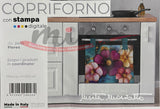 COPRIFORNO imbottito fantasia FLORES cucina coprifornelli 55cm X 42cm coordinato Made in Italy vari colori