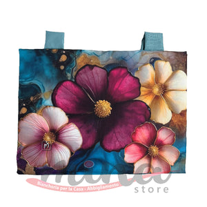 COPRIFORNO imbottito fantasia FLORES cucina coprifornelli 55cm X 42cm coordinato Made in Italy vari colori