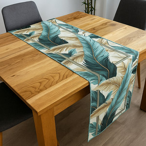 Runner striscia o tovaglietta da tavolo FASHIONABLE cotone 40cmX140cm cucina tavola Made in Italy