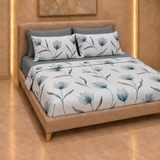 Lit simple complet et lit double 1609 09 My Princess Grey Eyes "Ferragni" Impression numérique 3D Marta Marzotto + 2 taies d'oreiller fabriquées en Italie