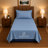 Completo Letto Singolo, MADD home tinta unita lenzuola federe Made in Italy