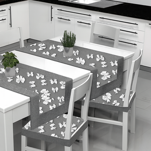 Runner striscia o tovaglietta da tavolo FIOCCO cotone 40cmX140cm cucina tavola Made in Italy 0904