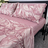 Lit simple complet et lit double 1609 09 My Princess Grey Eyes "Ferragni" Impression numérique 3D Marta Marzotto + 2 taies d'oreiller fabriquées en Italie