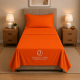 Completo Letto Singolo, MADD home tinta unita lenzuola federe Made in Italy